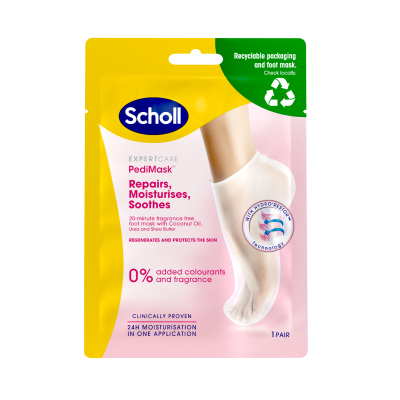 Scholl PediMask Hajusteeton jalkanaamio 1 pari
